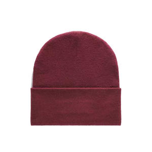 El último gorro de invierno de lana merino unisex, gorro de punto personalizable con estampado de hojaldre y gorro jacquard con logotipo personalizado - Product Image 4