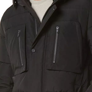 Chaqueta impermeable para lluvia cortavientos de talla grande a precio barato, chaqueta de nieve con logotipo y diseño personalizados de alta calidad, chaqueta acolchada para hombre - Product Image 5