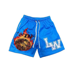 Short de survêtement en éponge française 100% coton à ourlet brut personnalisé pour hommes - Product Image 1