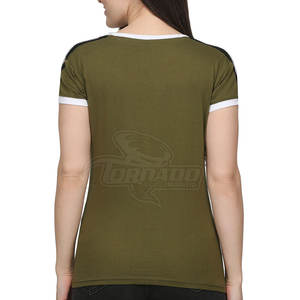 เสื้อยืดคอกลมสีพื้นแบบขายส่ง หลายสี ระบายอากาศได้ดี แห้งเร็ว เป็นมิตรกับสิ่งแวดล้อม ผลิตจากผ้าฝ้าย พร้อมโลโก้สั่งทำ สำหรับผู้หญิง - Product Image 4