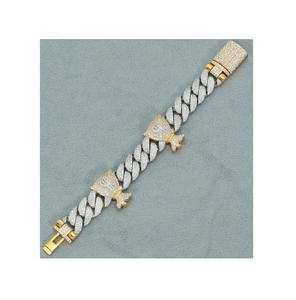 Bijoux fins Bracelet de luxe glacé en or et en diamant pour femmes avec service personnalisé disponible auprès d'un exportateur indien - Product Image 2