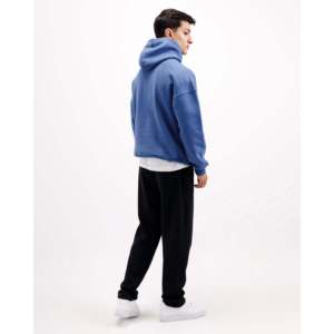 Sweat-shirt décontracté à capuche en polaire bleu cobalt pour femme, respirant et essentiel pour la saison d'automne - Product Image 5