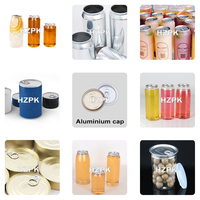 HZPK Machine de scellage semi-automatique intelligente de table pour canettes en plastique, PET, aluminium et canettes de soda à anneau, non rotative