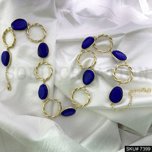 Collier élégant en fil torsadé et pierres précieuses plaqué or Collier en fil de perles et de laiton Bijoux Cadeaux Collier pour femmes - Product Image 6