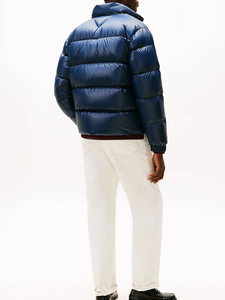 Chaqueta acolchada personalizada para hombre, abrigo de burbuja del Norte con logotipo, chaqueta con cara gruesa de algodón acolchado, chaqueta Parka cálida de invierno para hombre - Product Image 2