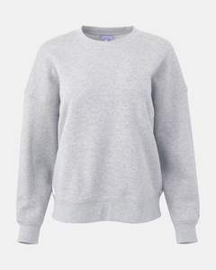 New Quick Dry Sweat Shirts for Women Cotton Breathable and Lightweight Sweat Shirts Plain Dyed Sweat Shirt Regular <b>Fitting</b> - Product Image 2