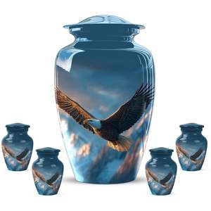 <b>Large</b> Modern Aluminum Adult Cremation Human Ashes <b>Urn</b> with Premium Handmade Craftsmanship for Burial Scattering Display Purposes - Product Image 5