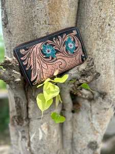 กระเป๋าคลัทช์หนังลายนูนลายดอกไม้สำหรับผู้หญิงกระเป๋าคลัทช์หนังอินเทรนด์ขนาดกะทัดรัดขายดี - Product Image 4