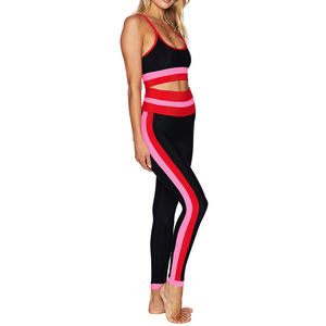 Conjuntos de yoga sin costuras para mujer, conjunto de yoga para correr, traje de yoga deportivo para mujer, conjunto de yoga sin mangas para mujer - Product Image 4