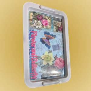 VKL Plateau de service en mélamine de haute qualité de 9.5 pouces, élégant et classique, incassable pour la décoration de table de fête à la maison, à bas prix - Product Image 2