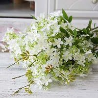 Tissu Faux Delphinium Tige Glaïeul Fleur Tige Artificielle Soie Fleur Bâtons pour Mariage Maison Hôtel Fête Décoration