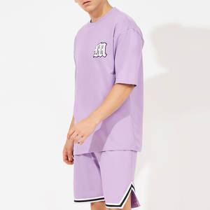 Ensemble t-shirt et short d'été personnalisé pour hommes, tenue décontractée tendance à séchage rapide pour temps chaud - Product Image 2