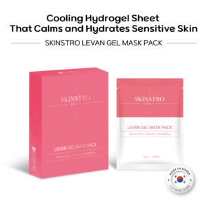 Fabriqué en Corée, masque facial en hydrogel SKINSTRO, améliorant la rétention d'hydratation et l'apparence lisse de la peau - Product Image 2