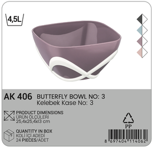 Bol à salade jetable écologique léger de 4,5 L de qualité supérieure pour un usage domestique et en restaurant, compatible lave-vaisselle, sans danger pour le contact alimentaire, en plastique - Product Image 5