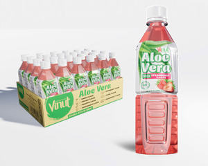 500ml para VINUT 100% Natural sin azúcar bebida de Aloe Vera con puré de sabor a fresa OEM ODM etiqueta privada hecha en Vietnam - Product Image 1