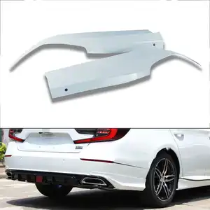 2Pcs High Quality White Rear Bumper Lip Chin Canard Diffuser Splitter Spoiler For Honda Accord 2022