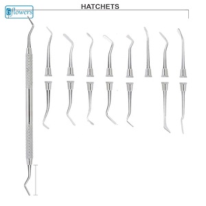 Sixflowers – Ensemble d'achets dentaires en acier inoxydable, instruments manuels pour le nettoyage et le remplissage dentaire, certifié ISO 9001:2015 Classe I - Product Image 1