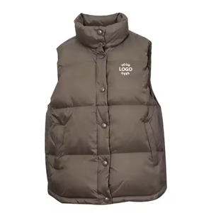 Hiver Noir Doux Léger Casual Sleeveless Man Bubble Jackets Puffer Down Vest - Product Image 1