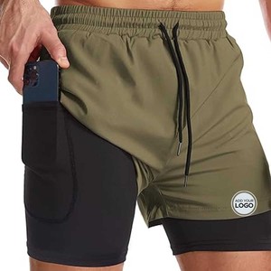 กางเกงขาสั้นออกกำลังกายสำหรับผู้ชายกางเกงขาสั้นออกกำลังกายฟิตเนสขนาด5นิ้ว - Product Image 2