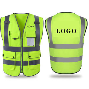 Gilet de sécurité haute visibilité entièrement personnalisé avec poches Gilet de sécurité réfléchissant pour hommes - Product Image 3