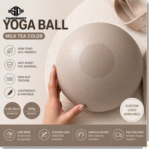 <span class=keywords><strong>Ballon</strong></span> de yoga et d'exercice en PVC et caoutchouc, finition mate, couleur beige mate, 25 cm, pour Pilates et exercices de type <span class=keywords><strong>ballon</strong></span>, en ensembles personnalisés - Product Image 1
