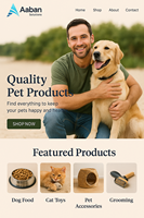 Tienda de suministros para mascotas, desarrollo de sitios web, expertos web de confianza que ofrecen plataformas de negocios de comercio electrónico modernas y asequibles