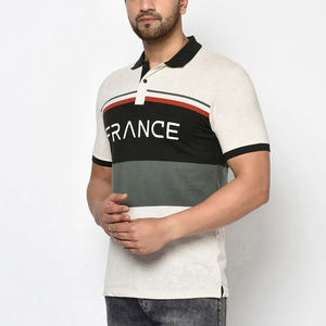 Alta calidad OEM bajo MOQ impresión personalizada bordada 220g Color sólido tallas grandes hombres polos Color personalizado - Product Image 6