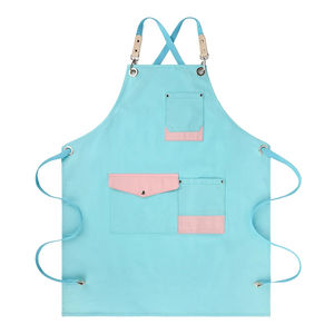 Tablier en toile imperméable imprimé de couleurs de logo personnalisé de haute qualité en gros Logo personnalisé de cuisine - Product Image 4