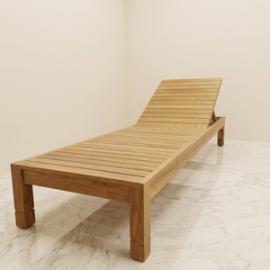 Chaise longue de plage en teck massif avec corde tressée pour hôtel de luxe, piscine, patio, mobilier de jardin, directement de l'usine - Product Image 3
