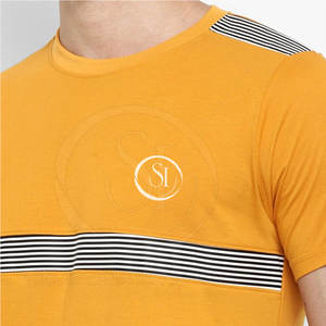 T-shirts pour hommes de haute qualité fabriqués au Pakistan à séchage rapide en coton tricoté/fibre de bambou Design unique Nouveau style Meilleure vente - Product Image 5