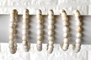 Wholesale Fashion <b>Copper</b> Howlite Crystal 8mm Healing <b>Bracelet</b> for Meditation Jewelry - Product Image 6