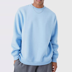 OEM al por mayor de los hombres 100% de algodón Terry cuello redondo sudaderas personalizadas hombro caído sudaderas con capucha de gran tamaño 3D bordado ácido sudaderas con capucha - Product Image 4