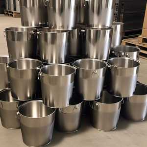 Refroidisseur à champagne en acier inoxydable poli, seau à glace de haute qualité, articles de bar pour fêtes, refroidisseur à bière en métal, refroidisseur de boissons à paroi simple - Product Image 6