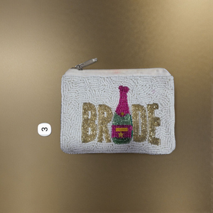 Beaded Handmade Coin <b>Purse</b> | <b>Zip</b> Coin Pouch | Personalized Gift - Product Image 4