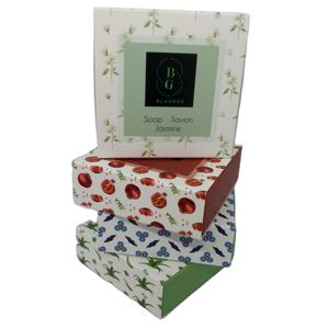 Cajas de Jabón de Papel Especial de Lujo con Diseño Personalizado, Laminación Mate y Recubrimiento UV, Autoarmables y Reciclables - Product Image 1