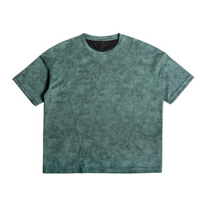 T-shirt à épaules tombantes en coton poly mélangé léger respirant et tissu à séchage rapide pour hommes - Product Image 1