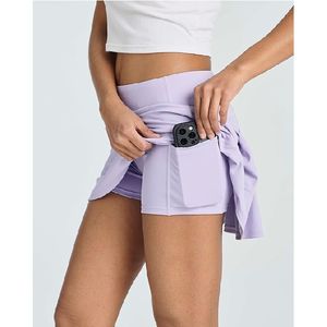 Jupe de balle cornichon plissée de haute qualité avec short de golf en cours d'exécution femme vêtements actifs pour dames vêtements de sport extensibles pour le tennis - Product Image 2