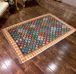 Tapis modernes de luxe faits à la main en laine de soie, doux, noués à la main, design abstrait, tailles personnalisables 5x8, couleurs vives pour la maison et le bureau - Product Image 1