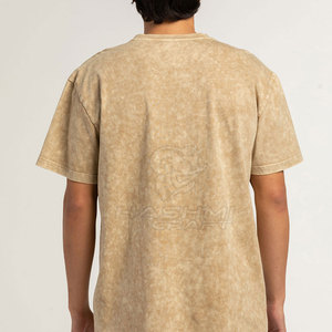 Camiseta Moderna de Moda Urbana con Lavado Ácido para Hombre, Tela Suave Lavada, Estilo Urbano Moderno, Atuendo Diario Cómodo - Product Image 5