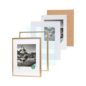 Cadre photo en métal de créateur avec finition en zinc lisse adapté aux anniversaires de mariage ou aux occasions festives - Product Image 3