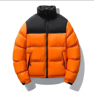 Veste matelassée en duvet avec logo personnalisé de haute qualité pour hommes, veste d'hiver décontractée en coton pour les sports d'extérieur pour hommes - Product Image 2