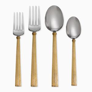 Vente de luxe Fabricant indien Couverts de qualité supérieure Ensemble de couverts en acier inoxydable Finition argentée pour les articles de fête - Product Image 2