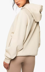 Sweat à capuche surdimensionné en molleton lourd 100% coton de qualité supérieure pour femmes Logo personnalisable 380 GSM Design multicolore du Bangladesh - Product Image 2