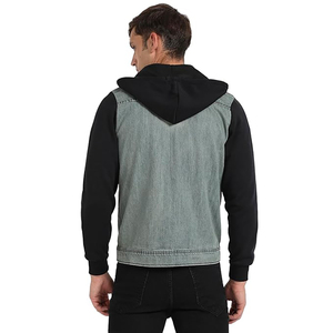 Offre Spéciale nouveaux hommes de haute qualité décontracté Denim sweats à capuche d'été garçons léger coton biologique Denim respirant sweats à capuche couleur personnalisée - Product Image 5