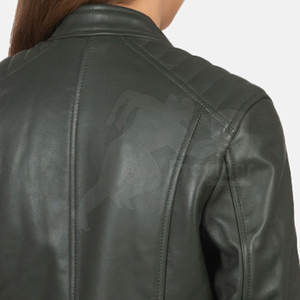 Veste en cuir pour femme à séchage rapide de meilleure qualité pour l'automne et l'hiver Traitement tricoté respirant - Product Image 6