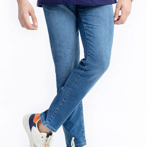 Jeans pour hommes tendance, coupe slim, coupe classique, design personnalisé, faible MOQ, séchage rapide, nouveau design - Product Image 1