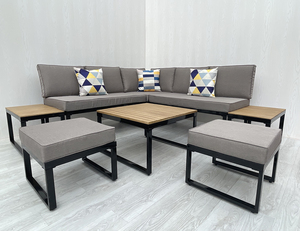 SF00049 Direct factory in Viet Nam Modern Hotel Luxury Outdoor Furniture <b>Waterproof</b> Pe Wicker Patio Outdoor Rattan Garden <b>Sofa</b> - Product Image 5