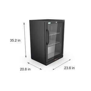 Réfrigérateur de bar arrière à une porte BC-1DSW-BK de 4,1 pi3, 24 po. Refroidisseurs et congélateurs - Product Image 2