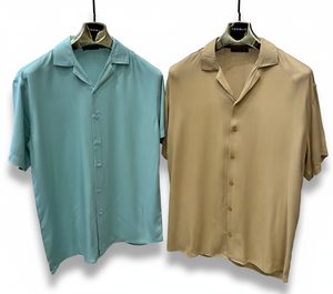 Chemise à manches courtes en satin à imprimé floral pour homme, coupe décontractée, légère, respirante, haut décontracté pour les vacances d'été - Product Image 2