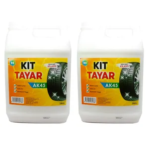 Kit de cera para pulir neumáticos de coche de alta calidad, agente de limpieza de mantenimiento de larga duración AK45, 5kg por botella